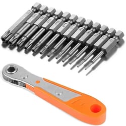 security torx bit set magnetic tamper proof steel