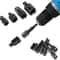 Drill Socket Adapter Set With Hex Extension Bits And Reducers 0