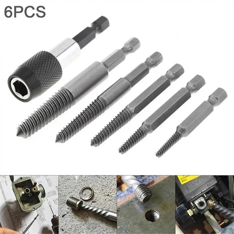 Screw Extractor Set Easy Out Drill Bits For Damaged Screws And Broken Bolts 9