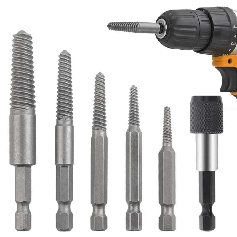 Screw Extractor Set Easy Out Drill Bits For Damaged Screws And Broken Bolts 11