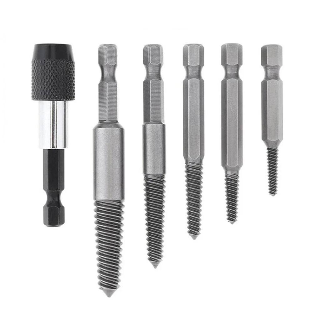 Screw Extractor Set Easy Out Drill Bits For Damaged Screws And Broken Bolts 7