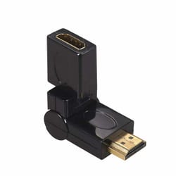 hdmi right angle adapter male to female swivel connector for wall mount tvs and tight spaces