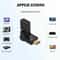HDMI Right Angle Adapter Male To Female Swivel Connector For Wall Mount TVs And Tight Spaces 2