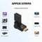 HDMI Right Angle Adapter Male To Female Swivel Connector For Wall Mount TVs And Tight Spaces 2