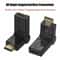 HDMI Right Angle Adapter Male To Female Swivel Connector For Wall Mount TVs And Tight Spaces 3