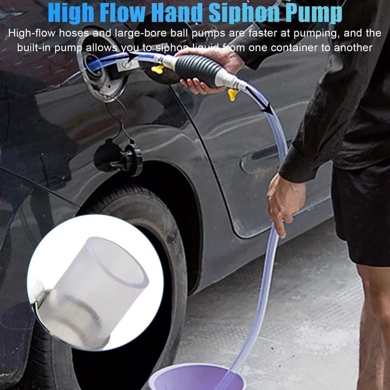Portable Manual Siphon Pump Fuel Transfer Pump For Gasoline Petrol And Water 1