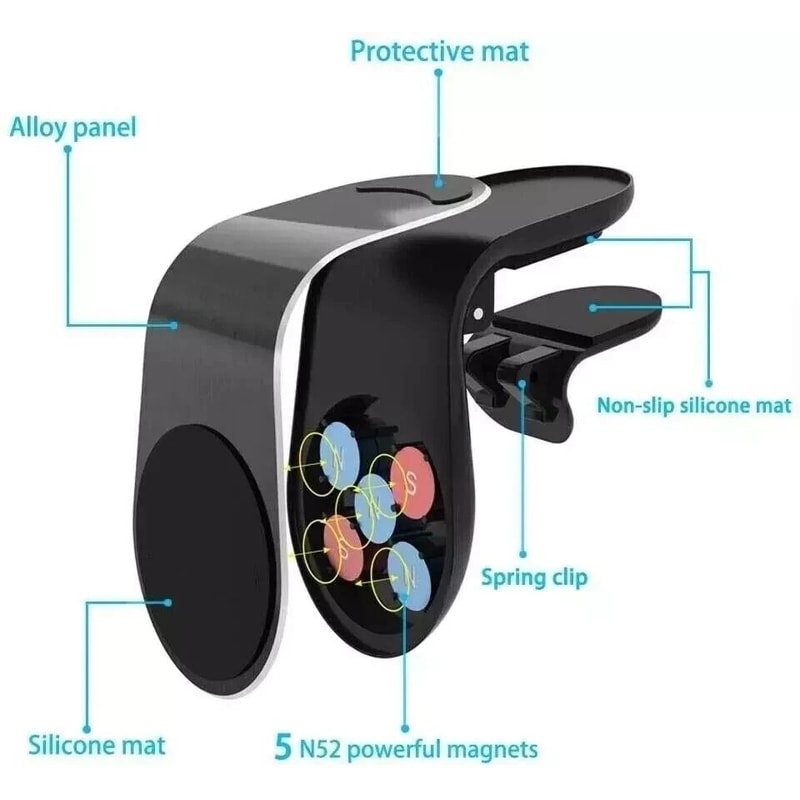 Car Magnet Magnetic Air Vent Stand Mount Holder Universal For Mobile Cell Phone 7