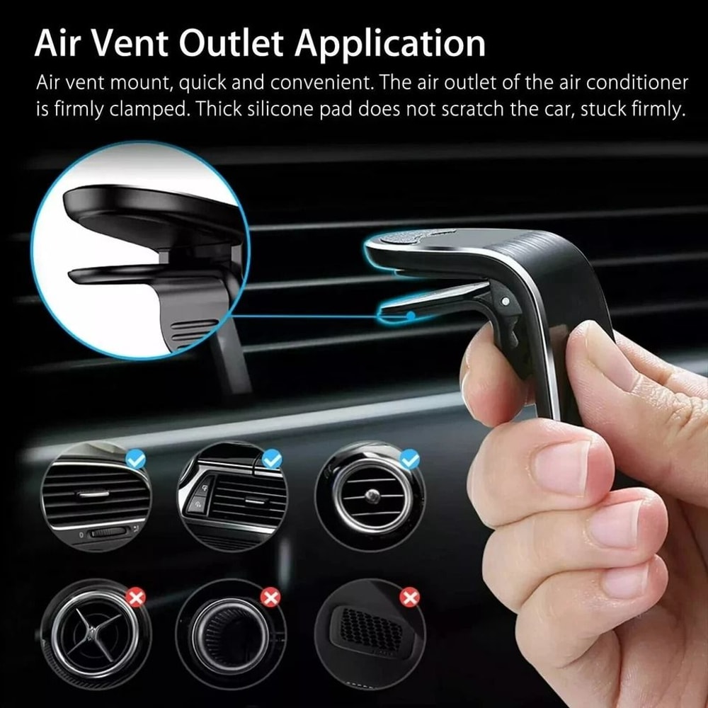 Car Magnet Magnetic Air Vent Stand Mount Holder Universal For Mobile Cell Phone 8