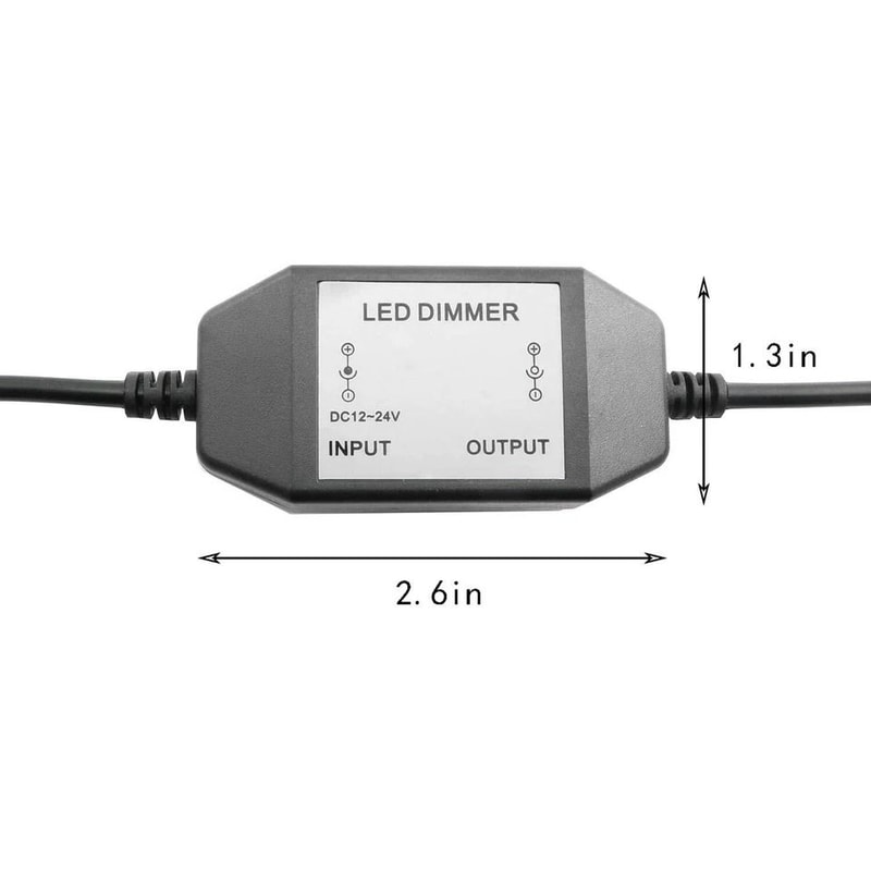 LED Dimmer Switch With Rotary Knob For Single Color LED Strip Lights 1