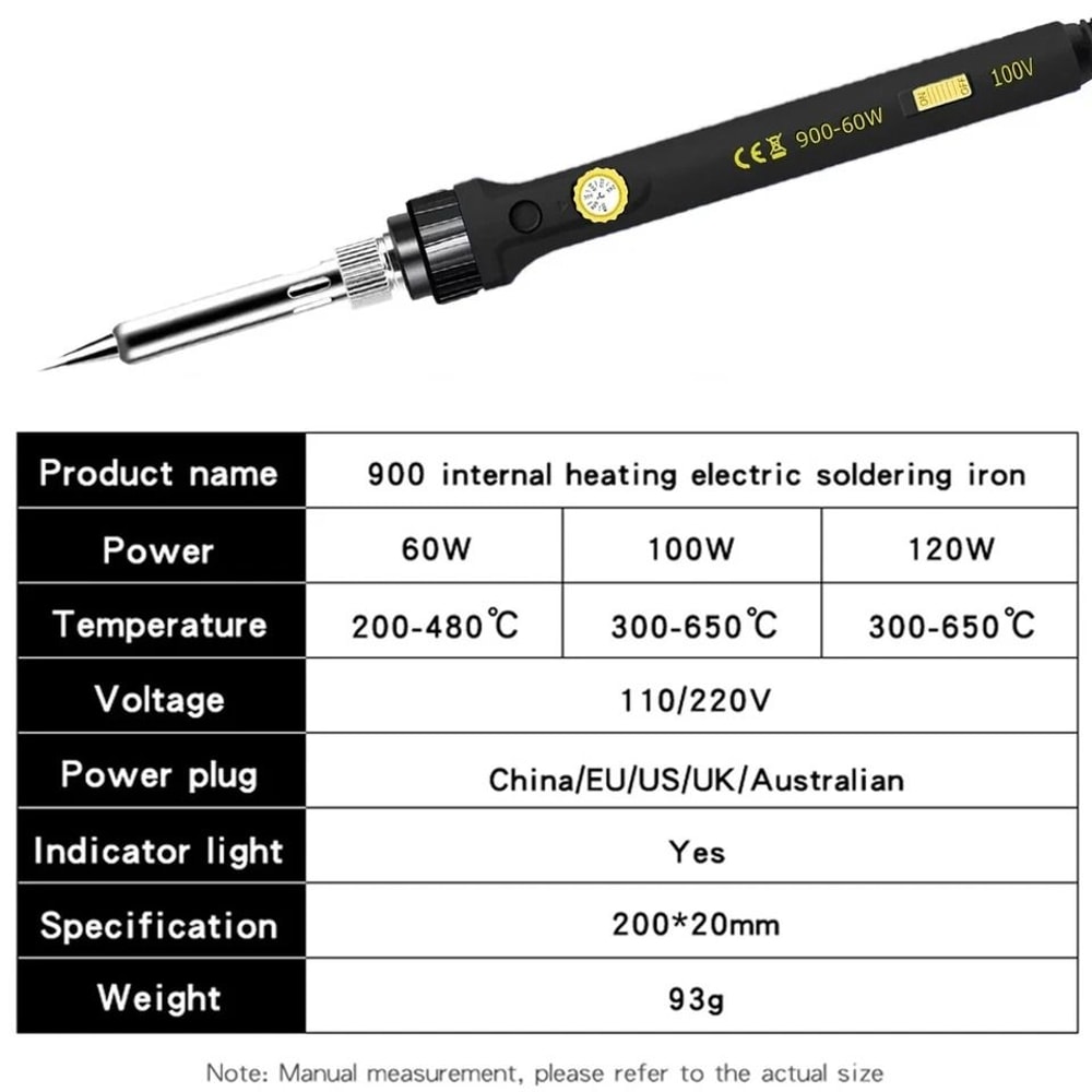 Soldering Iron Kit Adjustable Temperature Electronics Repair Tool Set 1