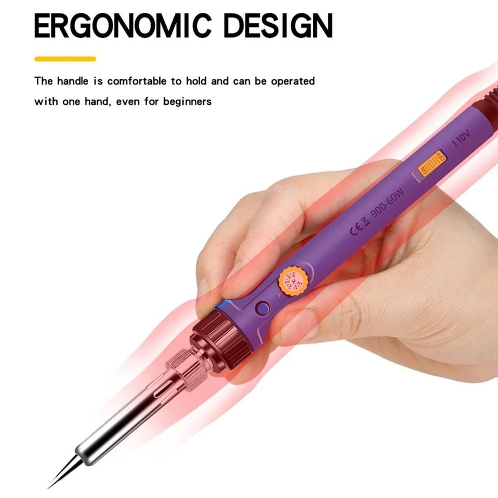 Soldering Iron Kit Adjustable Temperature Electronics Repair Tool Set 2