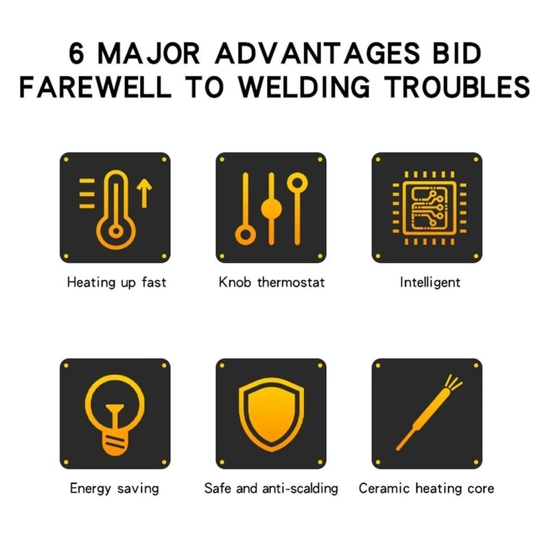 Soldering Iron Kit Adjustable Temperature Electronics Repair Tool Set 4