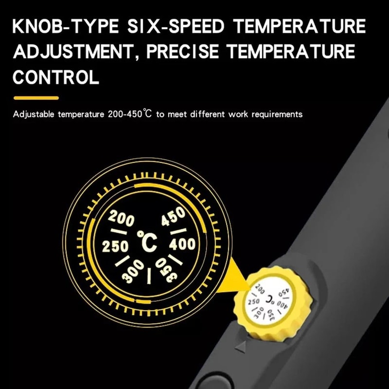 Soldering Iron Kit Adjustable Temperature Electronics Repair Tool Set 5