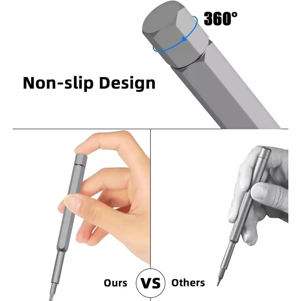 Precision Screwdriver Set With Magnetic Steel Bits For Watch Phone And Electronics Repair 2
