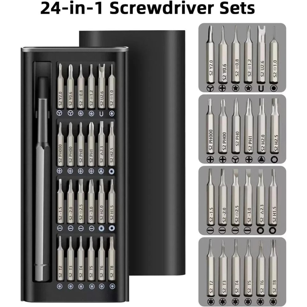 Precision Screwdriver Set With Magnetic Steel Bits For Watch Phone And Electronics Repair 4