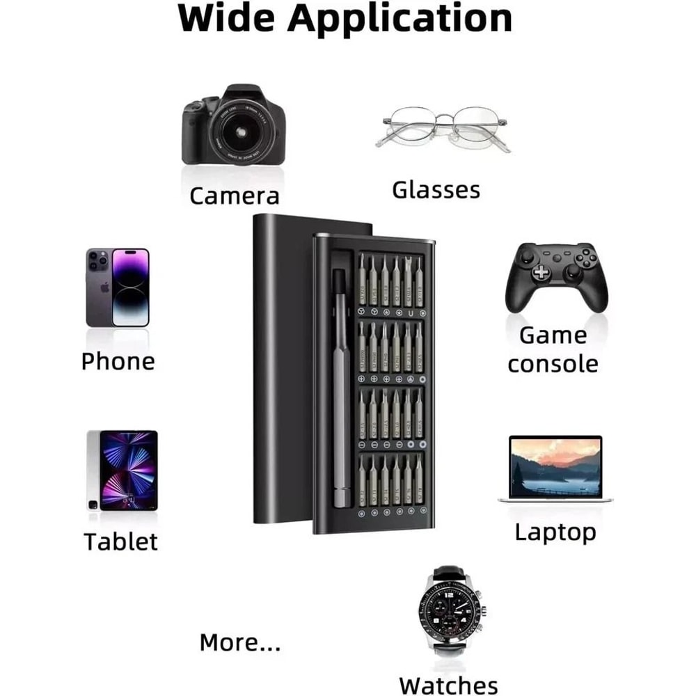 Precision Screwdriver Set With Magnetic Steel Bits For Watch Phone And Electronics Repair 5