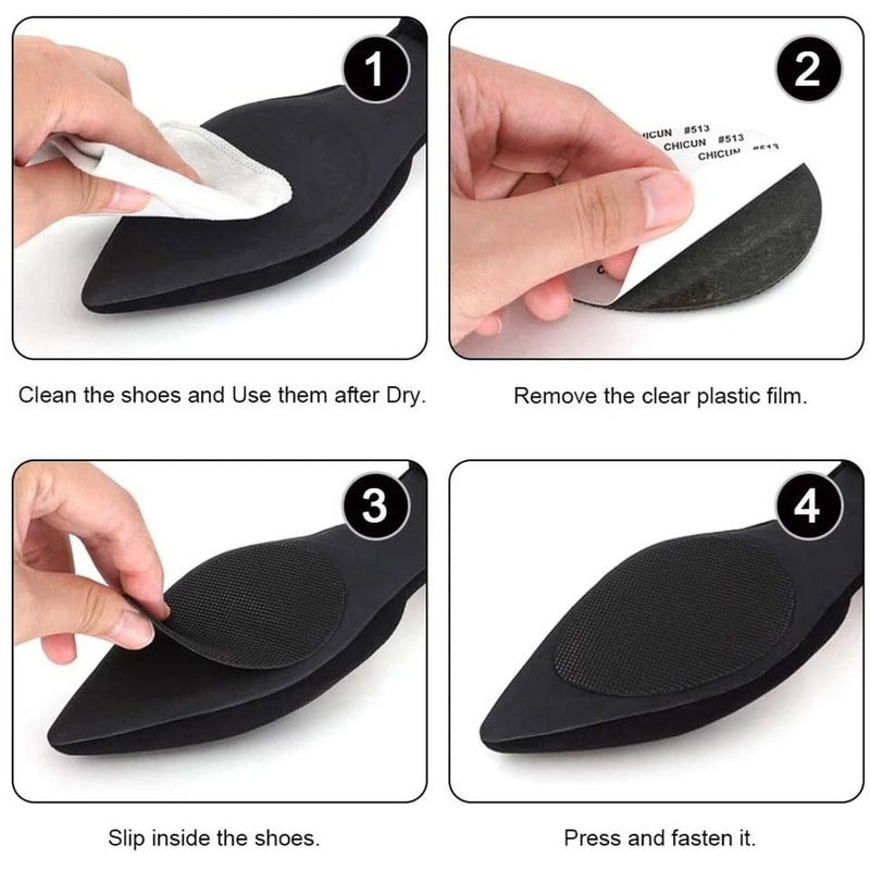 Non Slip Shoe Pads Adhesive Sole Grips For Heels And Dress Shoes 3