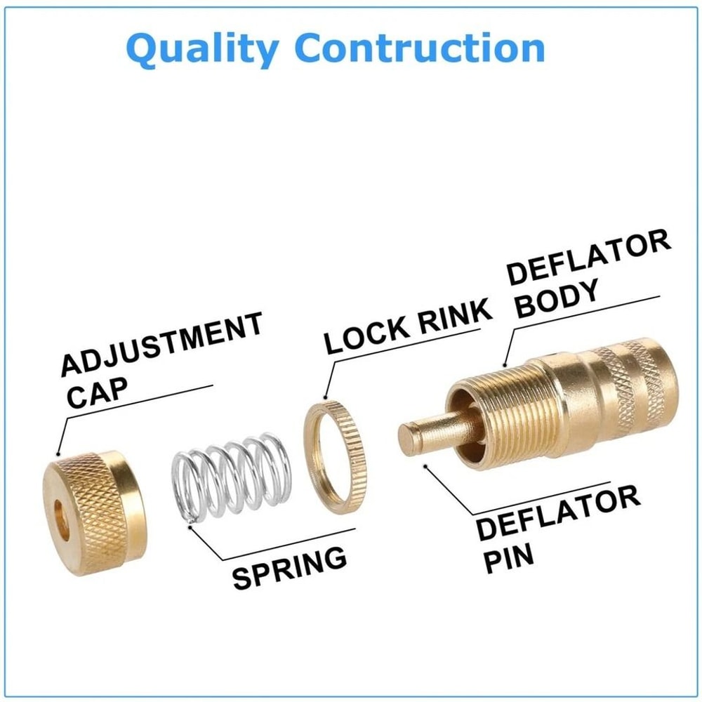 Brass Tire Deflator Kit PSI For OffRoad Air Down 2
