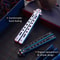 Butterfly Trainer Comb Metal Balisong Practice Tool For Safe Skill Training 11