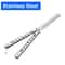 Butterfly Trainer Comb Metal Balisong Practice Tool For Safe Skill Training 2
