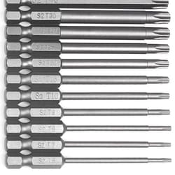 torx bit set steel security torx bits for drill and screwdriver