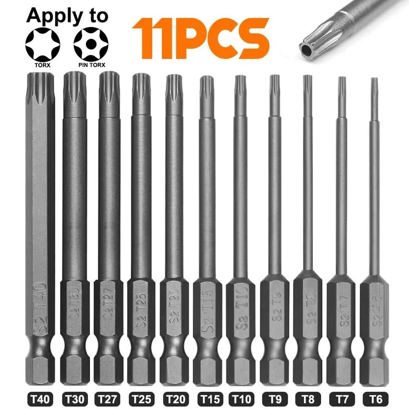 Torx Bit Set Steel Security Torx Bits For Drill And Screwdriver 14