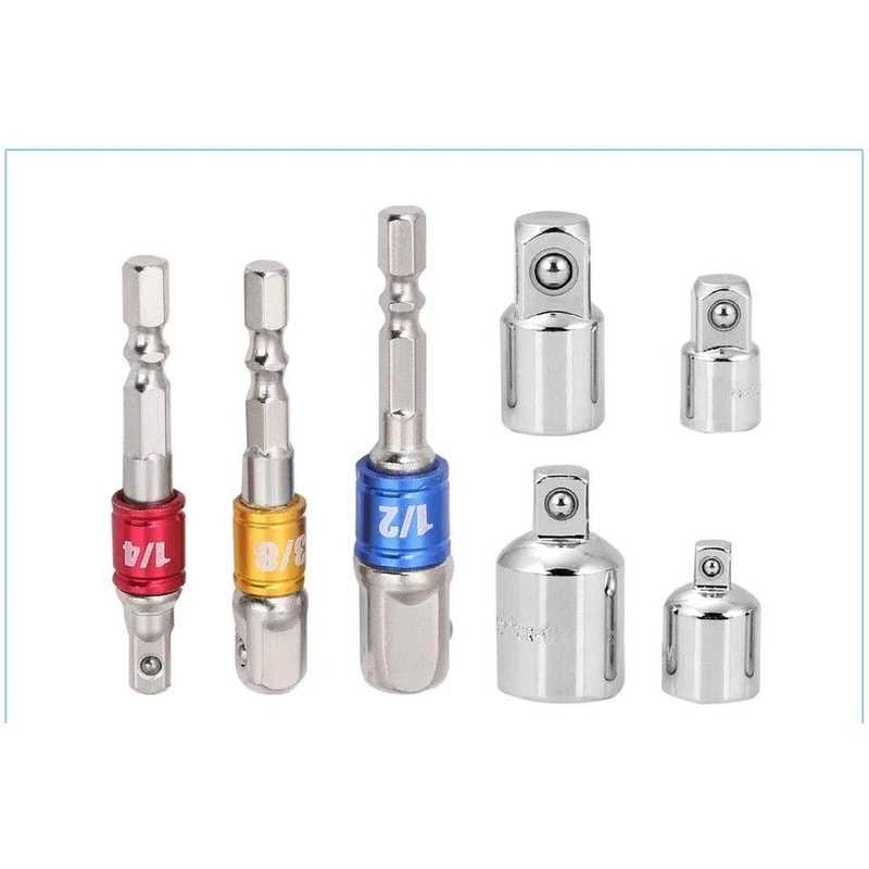 Impact Socket Adapter Set With Reducers For Drive Ratchets 0