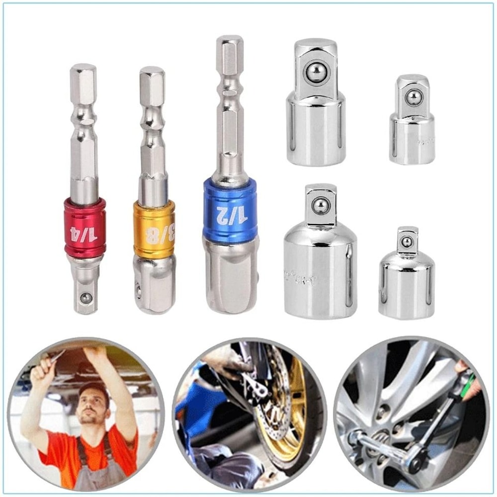 Impact Socket Adapter Set With Reducers For Drive Ratchets 5