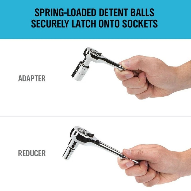 Impact Socket Adapter Set With Reducers For Drive Ratchets 6