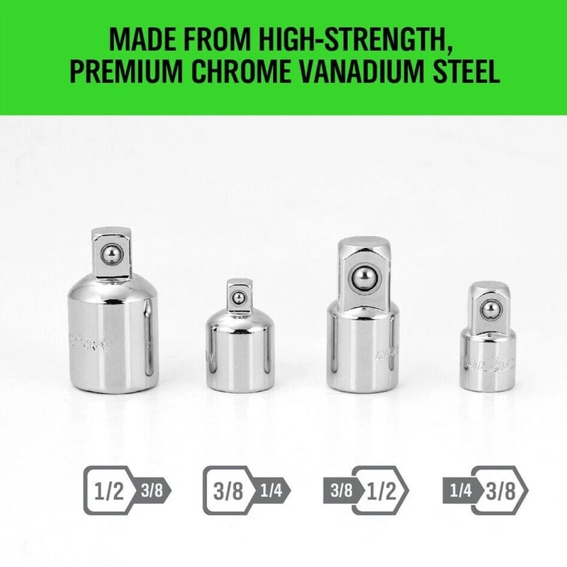 Impact Socket Adapter Set Drive Reducer Converter Kit 1