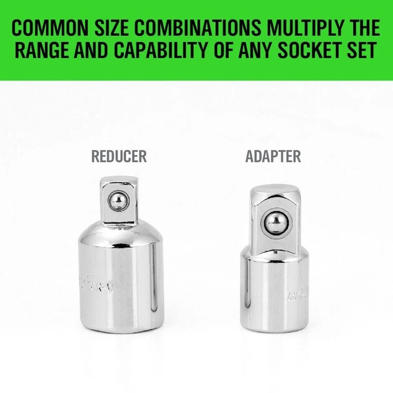 Impact Socket Adapter Set Drive Reducer Converter Kit 2