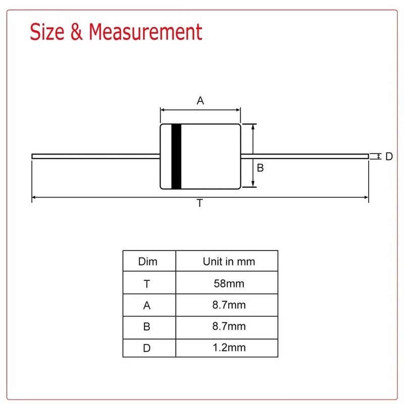 Rectifier Diode Amp Axial Diodes For Solar Panel And Power Supply Repair 1