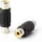 RCA Female To Female Coupler Audio Video RCA Coupler Adapter Connectors 0