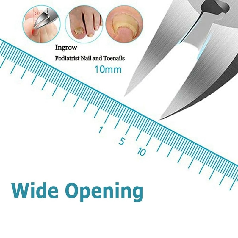 Heavy Duty Thick Toenail Clippers For Ingrown Nails Precision Scissor Cutter 1