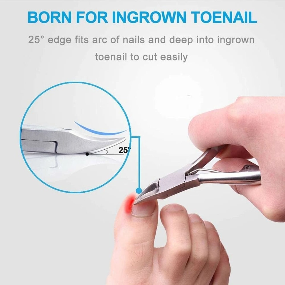 Heavy Duty Thick Toenail Clippers For Ingrown Nails Precision Scissor Cutter 3