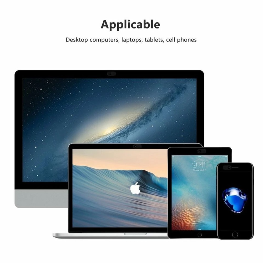 Ultra Thin Webcam Cover 3 Pack Sliding Privacy Shield For Laptop PC Tablet 2