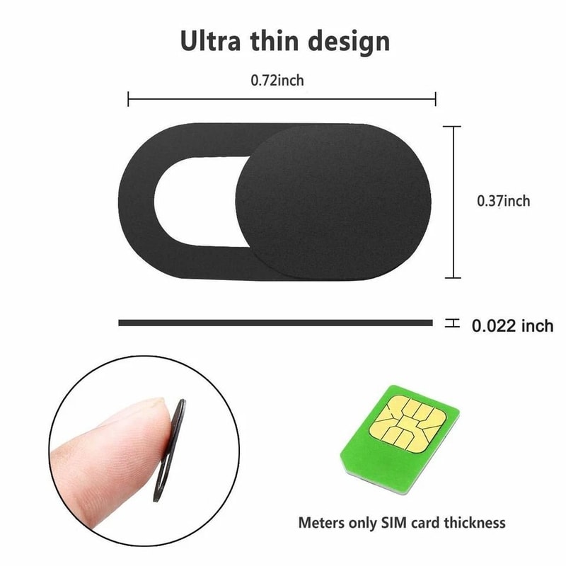 Ultra Thin Webcam Cover 3 Pack Sliding Privacy Shield For Laptop PC Tablet 4