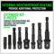 Impact Socket Adapter Set With Hex Shank Drill Socket Extensions 6