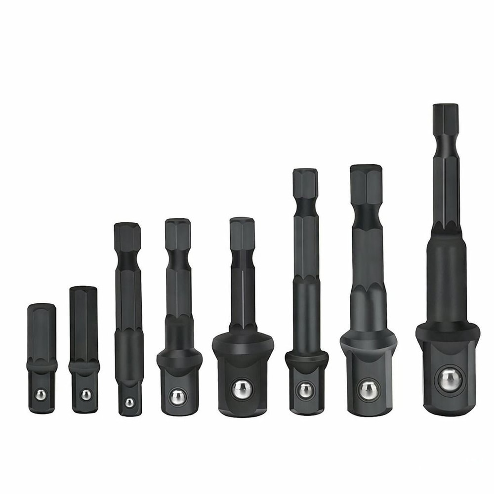 Impact Socket Adapter Set With Hex Shank Drill Socket Extensions 0