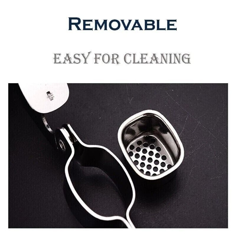 Stainless Steel Garlic Press Manual Garlic Crusher And Easy Clean Mincer 2