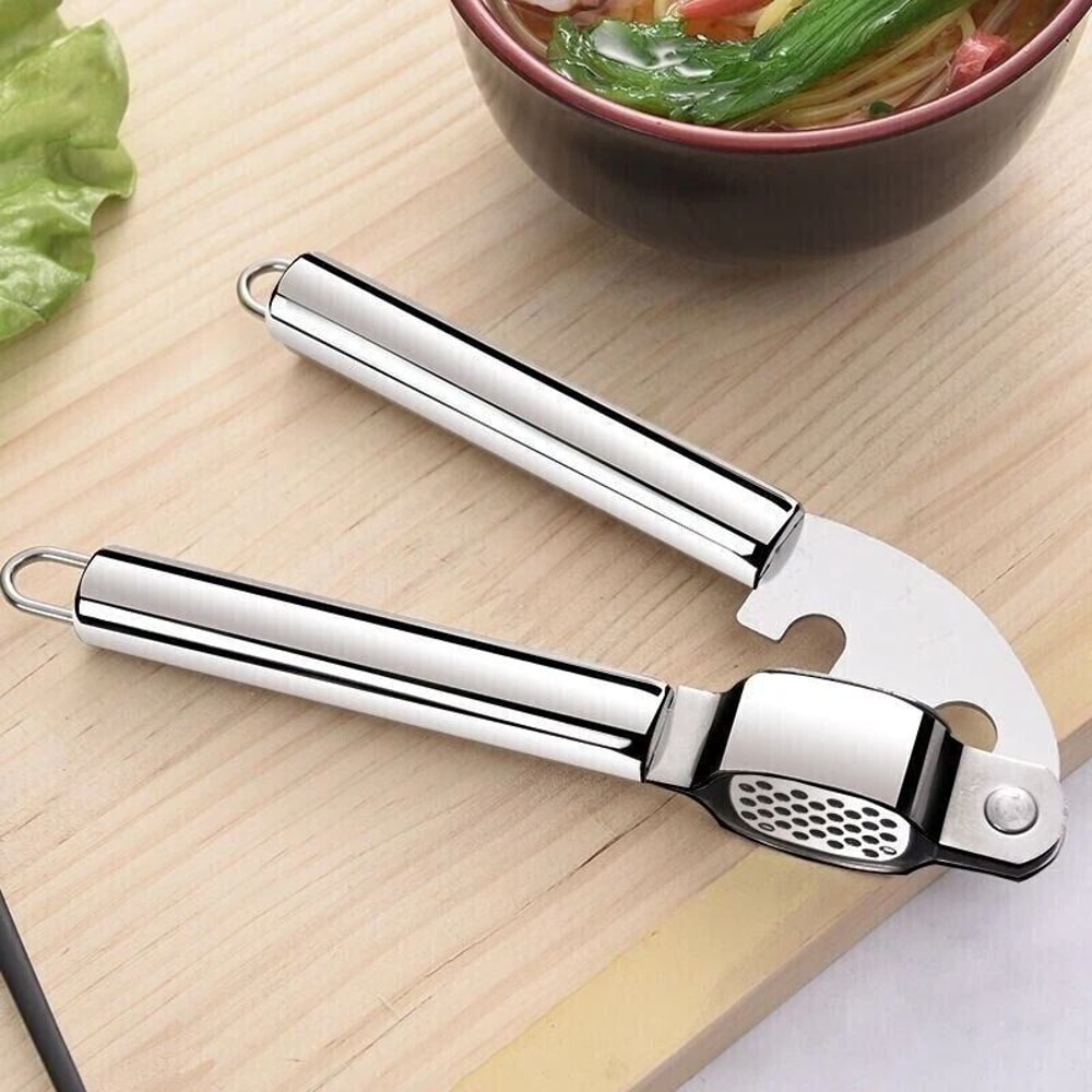 Stainless Steel Garlic Press Manual Garlic Crusher And Easy Clean Mincer 3