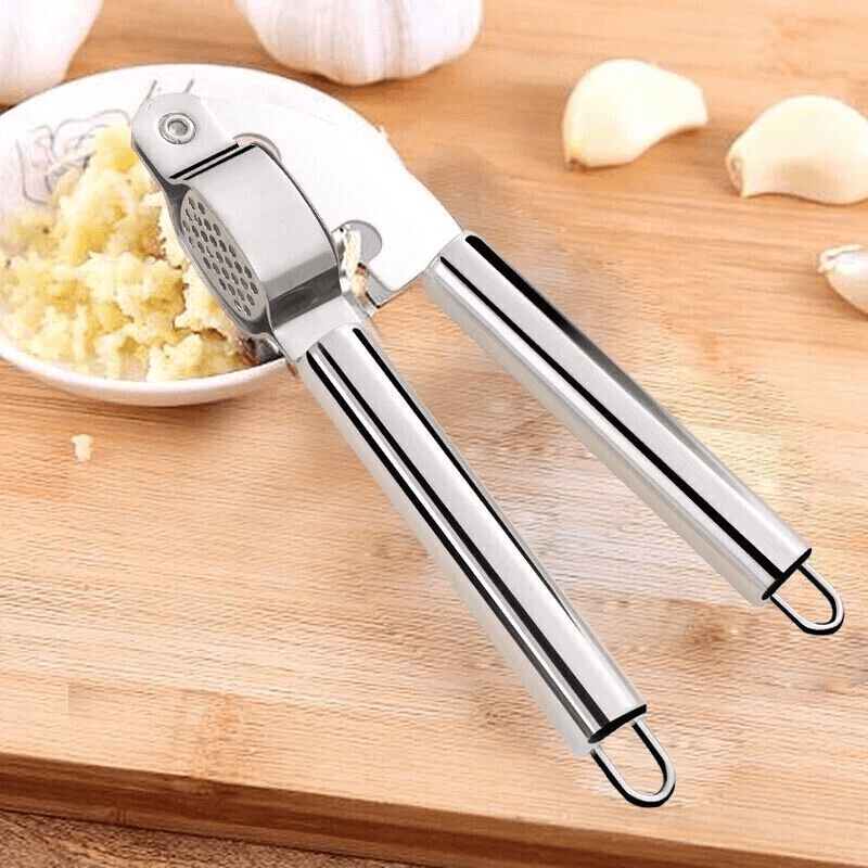 Stainless Steel Garlic Press Manual Garlic Crusher And Easy Clean Mincer 8