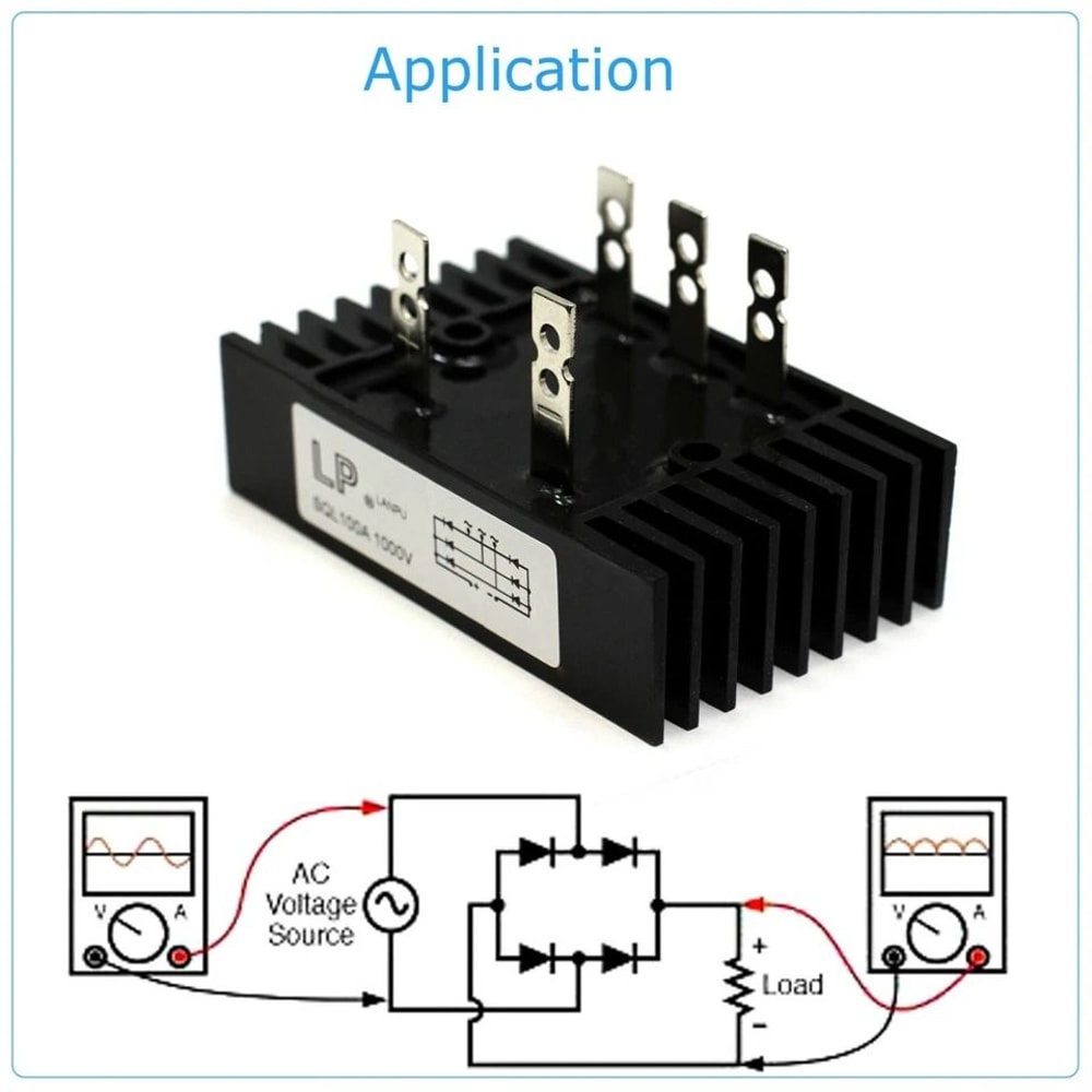 Bridge Rectifier Module Metal Case Diode Converter 4