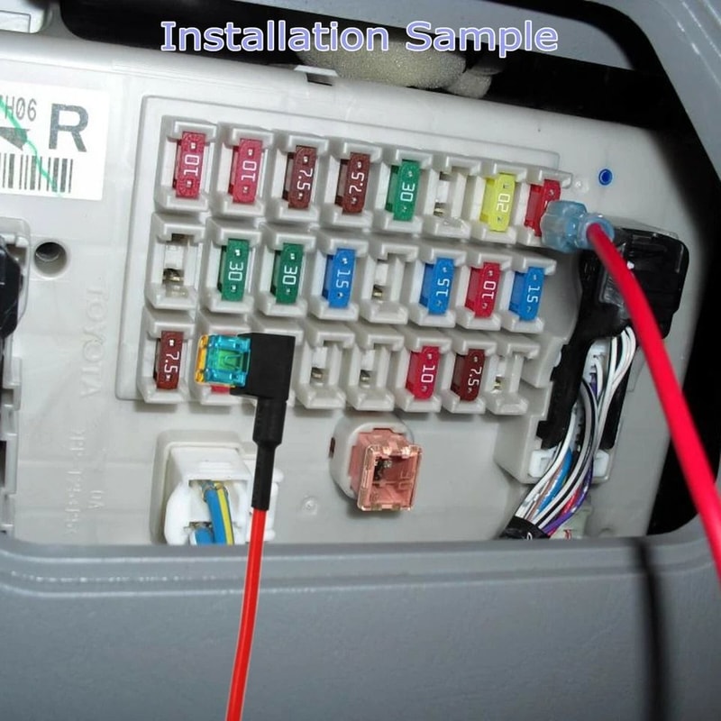 Fuse Tap Adapter Kit For Automotive AddaCircuit Mini ATM APM Blade Fuses 5