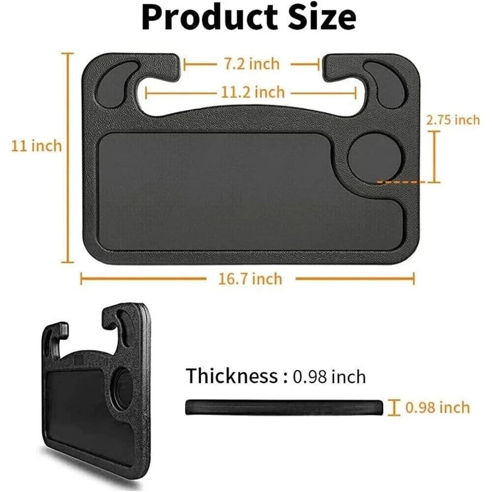Car Steering Wheel Desk Tray For Laptop Drink Portable Work Table For OntheGo 1