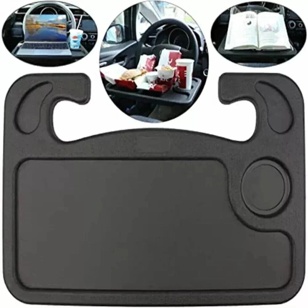 Car Steering Wheel Desk Tray For Laptop Drink Portable Work Table For OntheGo 9