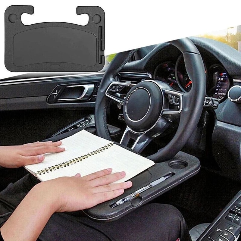 Car Steering Wheel Desk Tray For Laptop Drink Portable Work Table For OntheGo 2