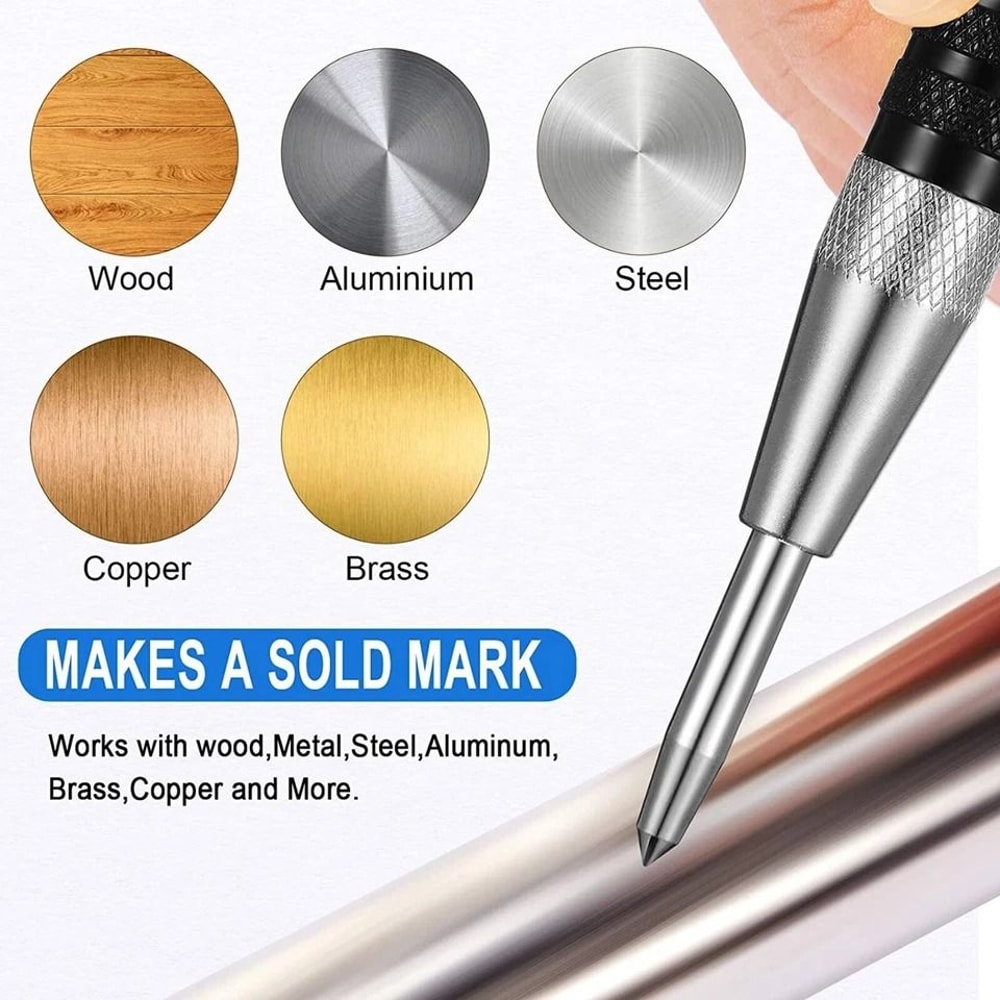 Nail Setter Center Punch Set Steel Precision Punches For Wood Metal And Plastic 5