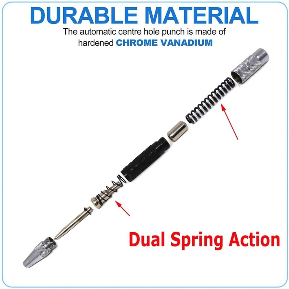 Nail Setter Center Punch Set Steel Precision Punches For Wood Metal And Plastic 10