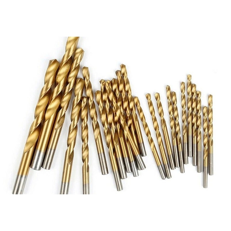 HSS Titanium Drill Bit Set For Wood Metal Plastic MultiPurpose Twist Drill Bits 0